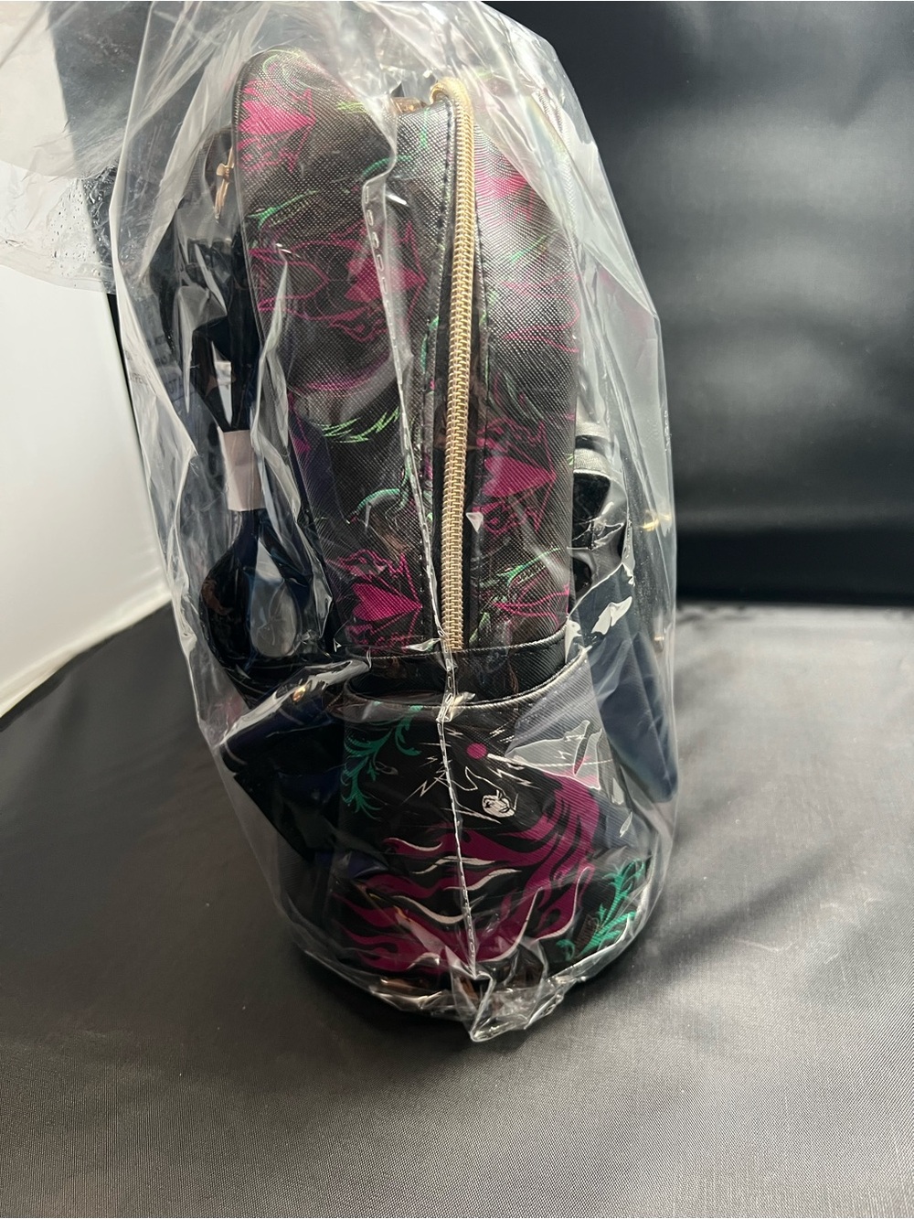 Disney Villains Maleficent Dragon 11” Faux Leather Mini Backpack - Picture 4 of 4